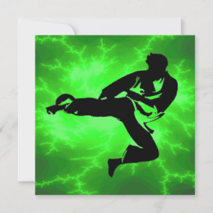 Martial Arts Lightning Invitations