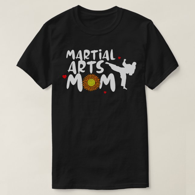 Martial Arts Mom for Women Cute Martial Arts  T-Shirt (Design Front)