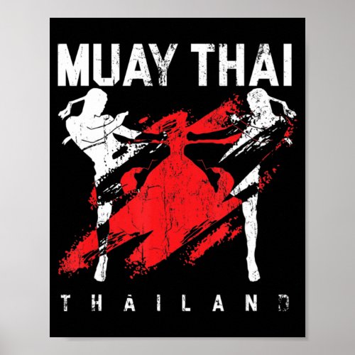 Martial Arts Muay Thai Sports Fighter MMA Thailand Poster