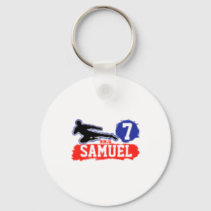 Martial Arts Ninja Warrior Theme Birthday Boy T Sh Keychain