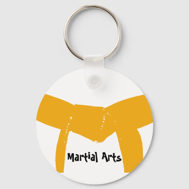 Martial Arts Orange Belt Keychain (Front)