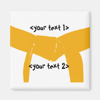 Martial Arts Orange Belt Magnet