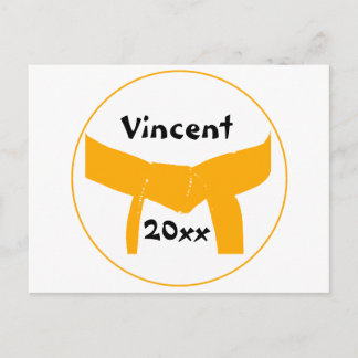 Martial Arts Orange Belt Postcard