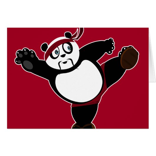 Martial Arts Panda 2 - Red Cards (Front Horizontal)