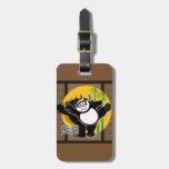 Martial Arts Panda - Brown  Luggage Tag
