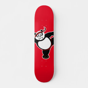 Martial Arts Panda - Red Skateboard