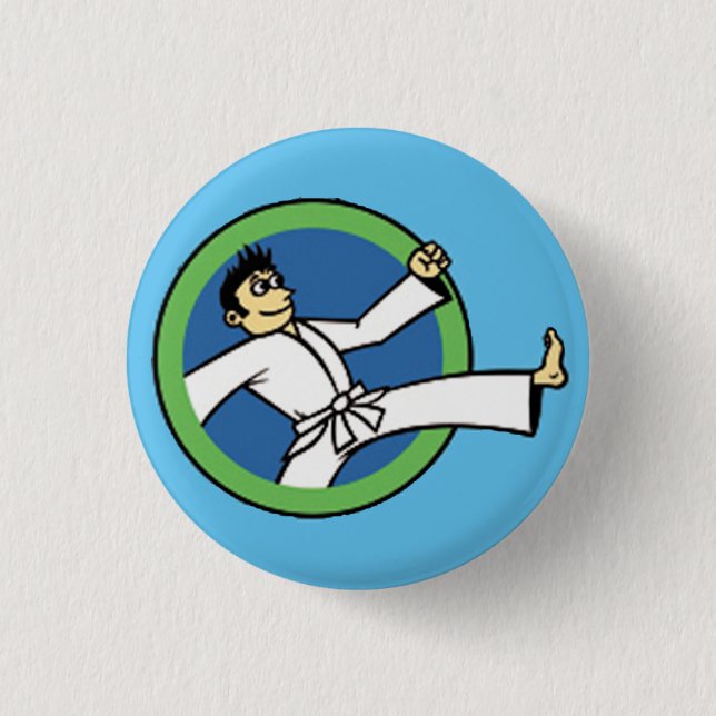 Martial Arts Party Kid 3 Button (Front)