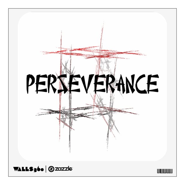 Martial Arts Perseverance Wall Sticker (Front)