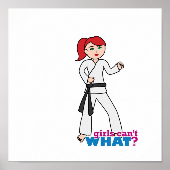 Martial Arts - Ponytail (Light/Red) Poster (Front)