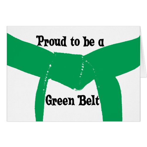 Martial Arts Proud to be a Green Belt