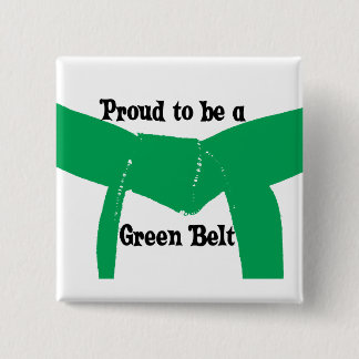 Martial Arts Proud to be a Green Belt Button