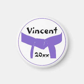 Martial Arts Purple Belt Magnet