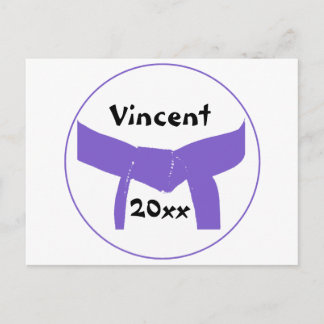 Martial Arts Purple Belt Postcard