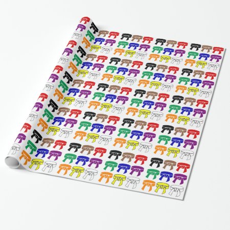 Martial Arts Rank Belts Wrapping Paper