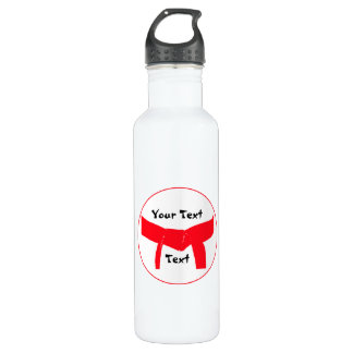 Martial Arts Red Belt Water Bottle