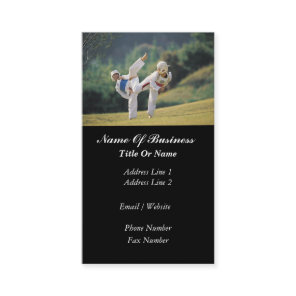 Martial Arts School Business Card