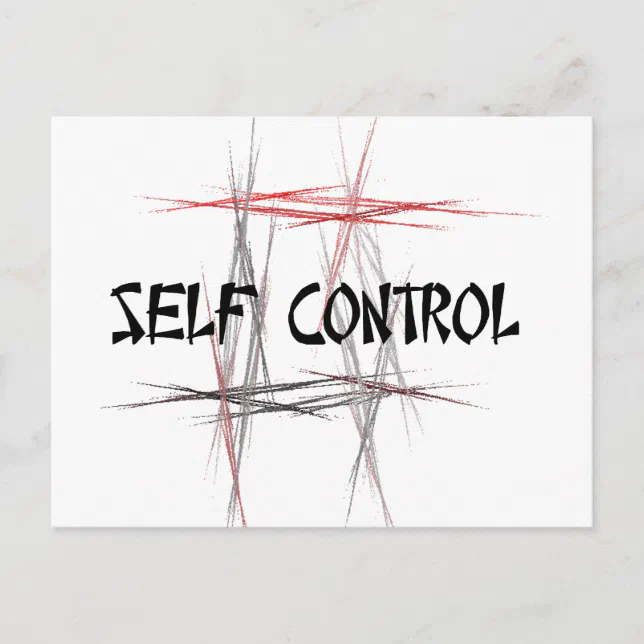 Martial Arts Self Control Postcard Zazzle