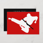 martial arts silhouette (Front/Back)