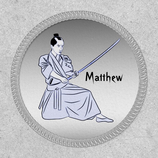 Martial Arts Silver and Black Patch