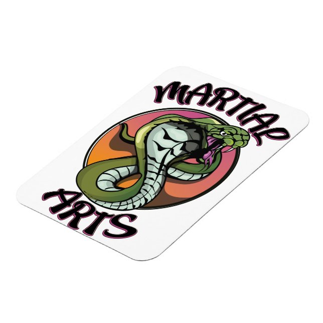 Martial Arts Snake Magnet (Left Side)
