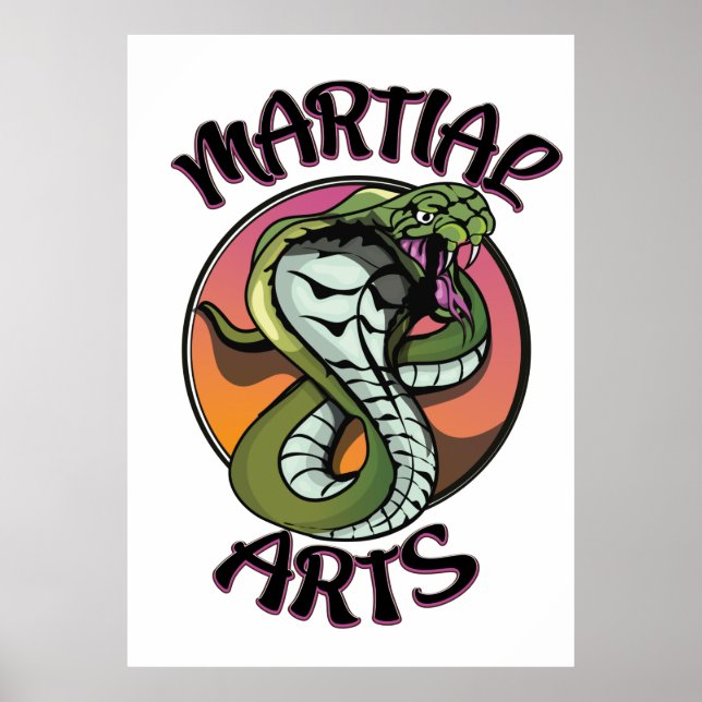 Martial Arts Snake Poster (Front)