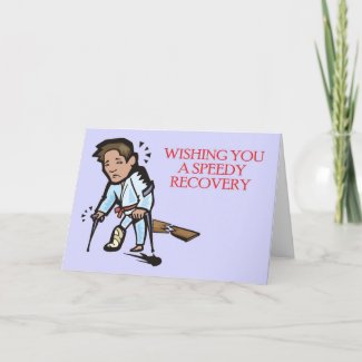 Martial Arts Speedy Recovery Greeting Card card