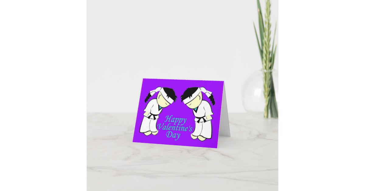 Martial Arts Students Valentine Cards | Zazzle.com