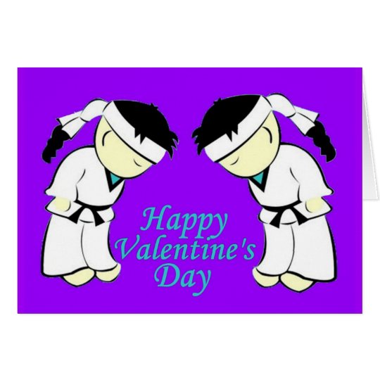 Martial Arts Students Valentine Cards | Zazzle