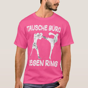 Martial Arts Swap Office Against Ring Kickboxing T-Shirt