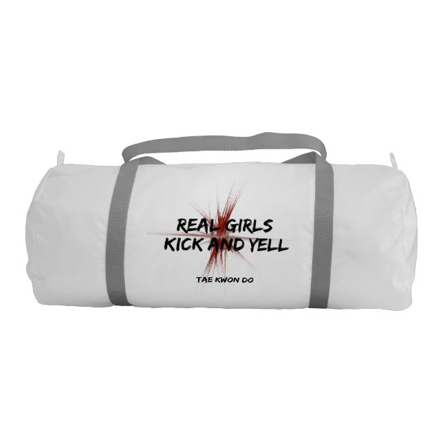 Martial Arts Tae Kwon Do Real Girls Kick Gym Bag (Front)