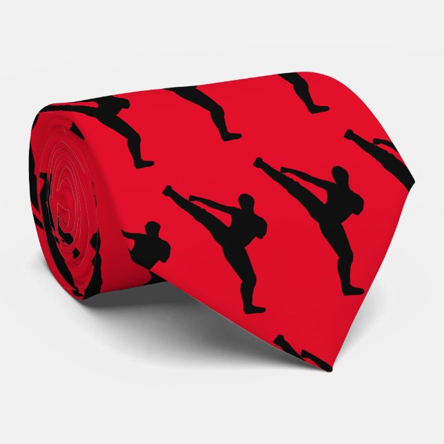 Martial Arts Taekwondo Karate Neck Tie (Rolled)