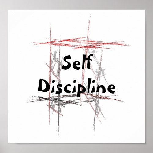 Martial Arts Taekwondo Tenets Self Discipline Poster