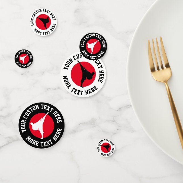 Martial arts theme karate Birthday party confetti (Group)