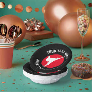 Martial arts themed karate Birthday party bowls
