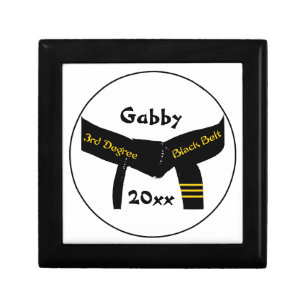 Martial Arts Third Degree Black Belt Gift Box