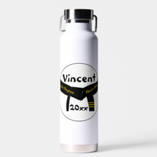 Personalized Ninja Water Bottle, Engraved Water Bottle, Karate, Ninja,  metal water bottle