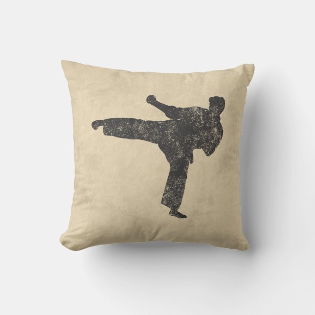 Martial Arts Throw Pillow (Front)