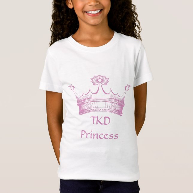Martial Arts TKD Princess T-Shirt (Front)