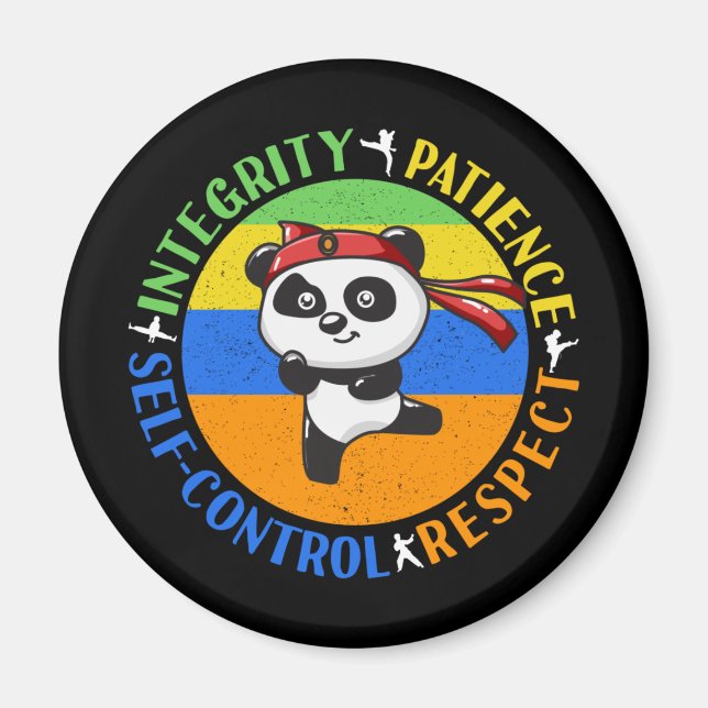 Martial Arts Values - Boys Karate Mindset Magnet (Front)