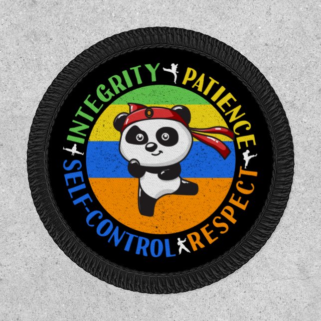 Martial Arts Values - Boys Karate Mindset Patch (Front)