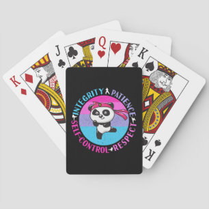 Martial Arts Values - Girly Karate Mindset Poker Cards