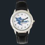 Martial Arts Watch<br><div class="desc">This custom wrist watch features a karate silhouette and a text template for your name.</div>