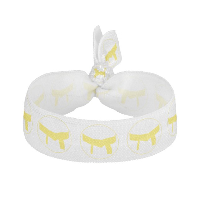 Martial Arts Yellow Belt Hair Tie (Front)