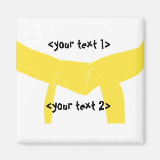 Martial Arts Yellow Belt Magnet