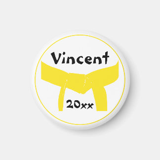 Martial Arts Yellow Belt Magnet
