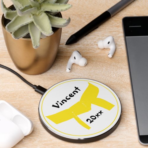 Martial Arts Yellow Belt Rank Wireless Charger