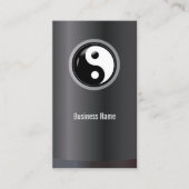 Martial Arts Yin Yang Professional Business Card (Front)