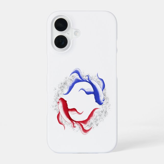 Martial Flow Abstract Yin Yang Martial Art iPhone Case (Back)