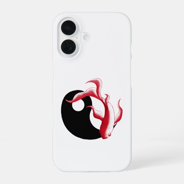  Martial Flow Abstract YinYang Martial Art Sticker iPhone Case (Back)