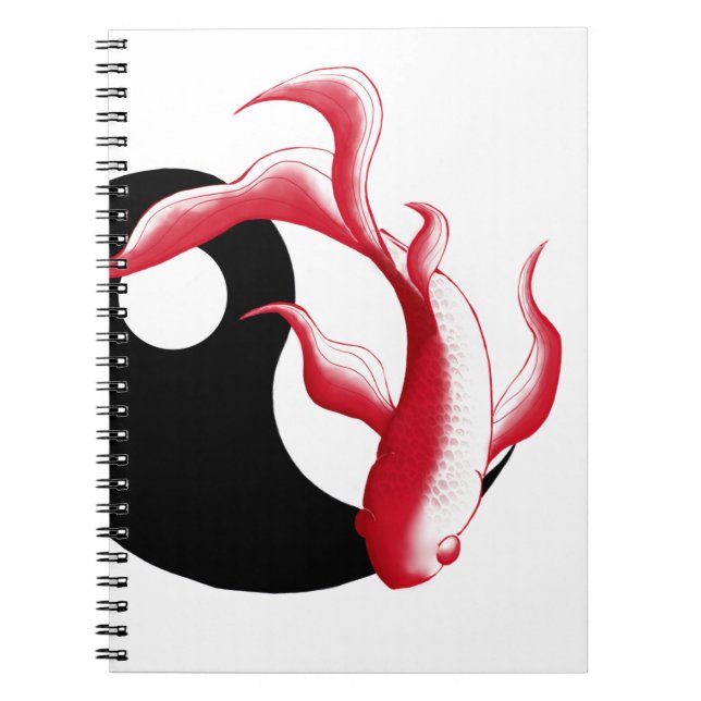  Martial Flow Abstract YinYang Martial Art Sticker Notebook (Front)